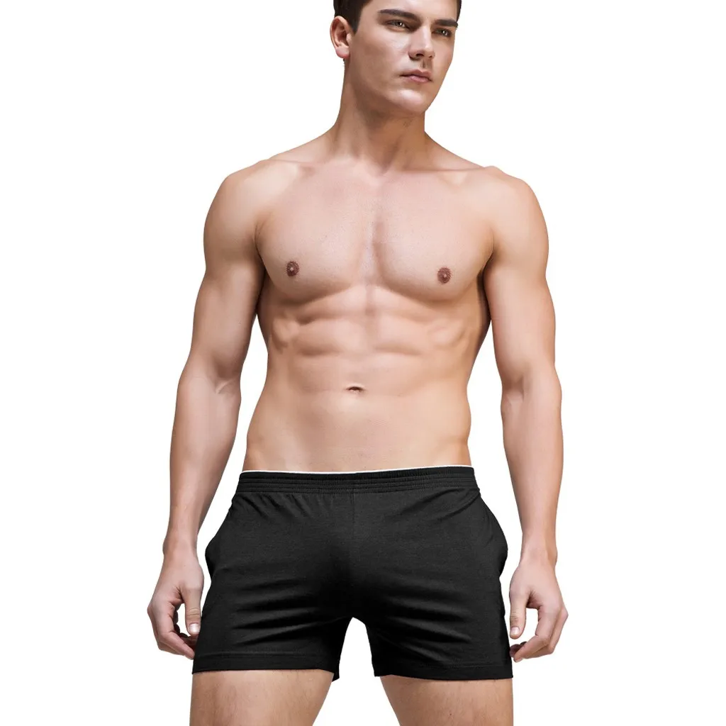 Men's Brand Sexy Print Cotton Soft Breathable Pouch Boxer Underpants Underwear Sexy Mens Underwear Boxers Penis Pouch Shorts#D