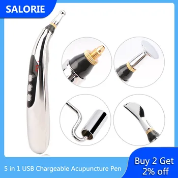 

Charging Electronic Acupuncture Pen Laser Meridian Energy Pen Massager for Neck and Shoulders Face Massage Therapy Health Care
