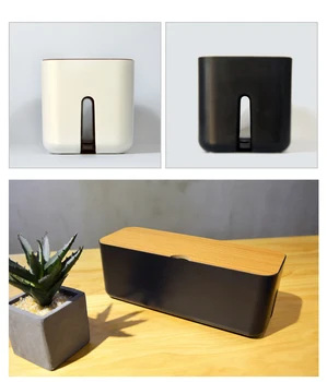 

Cable socket boxes Power Strip Wire Case Desktop Network Lines Storage Bin Anti Dust Charger Socket Organizer Box Dustproof