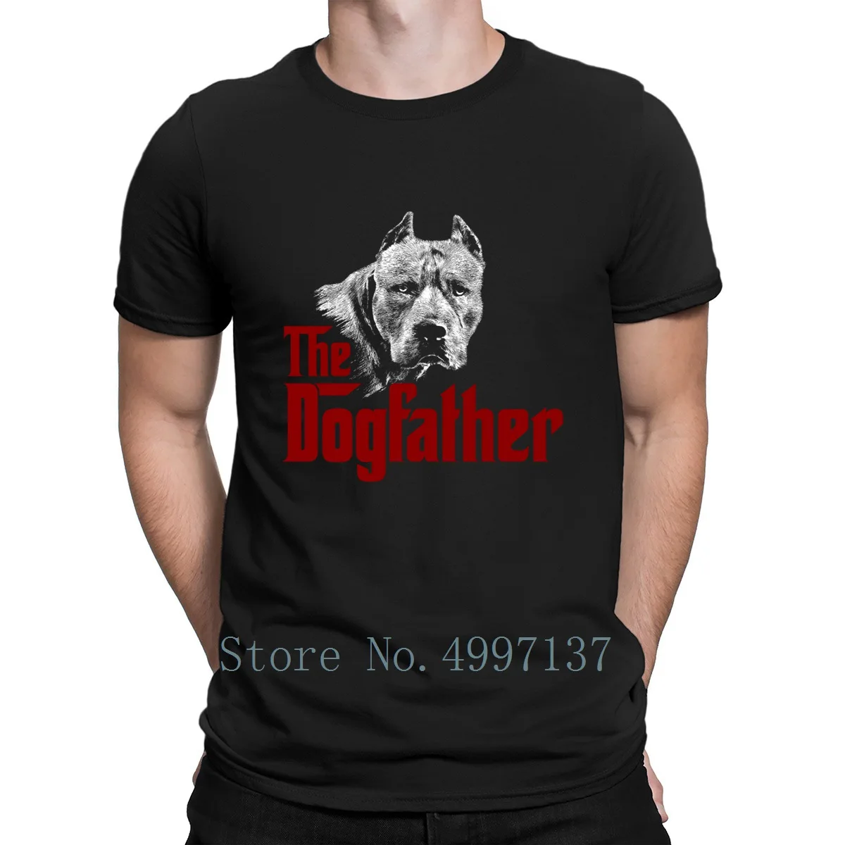 Dogfather Американский питбультерьер Футболка наряд футболка весна индивидуальные