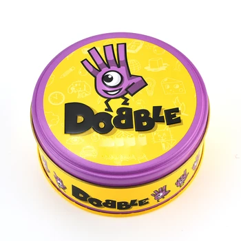 

Dobbles Spot Cards It Hip 7 English Version Board Game High Quality tin Original Edition Animals metal box Go Camping sports