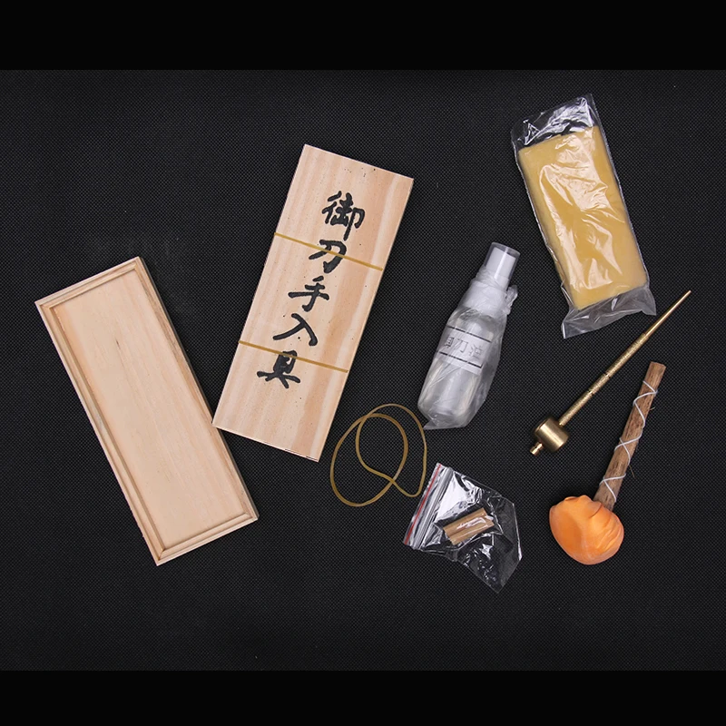 Japanese Sword Katana Maintenance Kit Cleaning Tools set without Oil