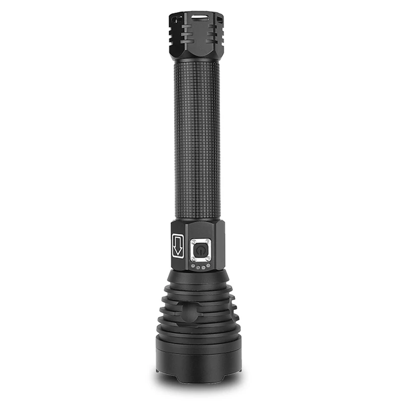 

XHP90 LED Flashlight Powerful Flash Light Camping Torch 26650 18650 Battery