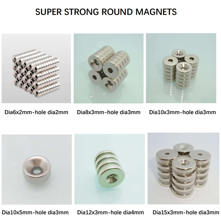 Details about   5-100Pcs Mini Round Block Disc Magnets Rare-Earth Neodymium N35 Fridge Craft 