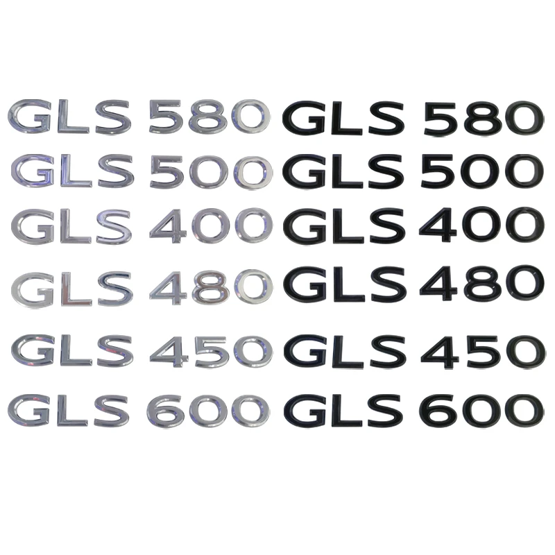 Gls400 450 480 500 580 600 680 Nameplate Sticker Car Rear Sticker For Maybach Mercedes Benz W2 W221 W222 Gls Class Car Stickers Aliexpress