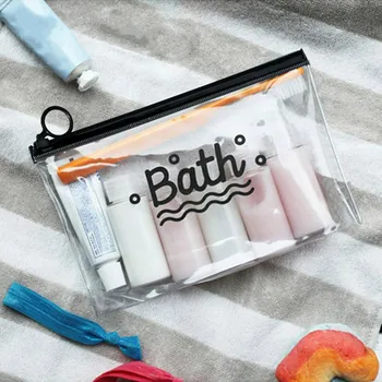 

Transparent PVC Bags Travel Organizer Clear Makeup Bag Beautician Cosmetic Bag Beauty Case Toiletry Bag Make Up Pouch Wash Bags