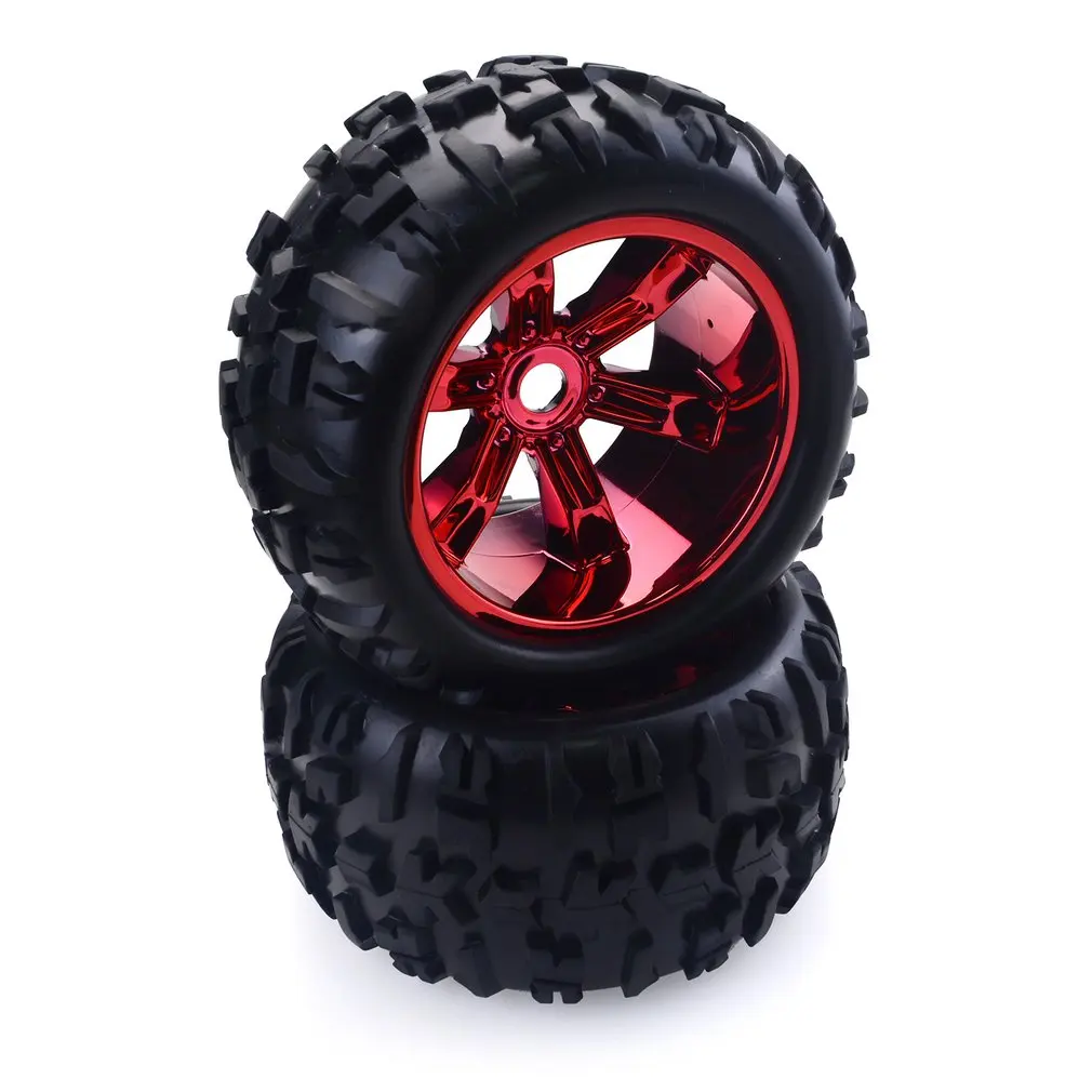 4 шт. колесо радиоуправляемого автомобиля обода шины для HPI, HSP Savage, XS, TM Flux, MT, ZDRacing, LRP 1/10 Truggy Monster Truck Резиновые шины 12 мм Hex