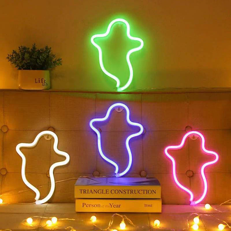 Neon Sign Lightning Battery/USB Operated Clouds Lightning Moon Neon Led Sign for Children's Room Party Home Bar Gift Decoration