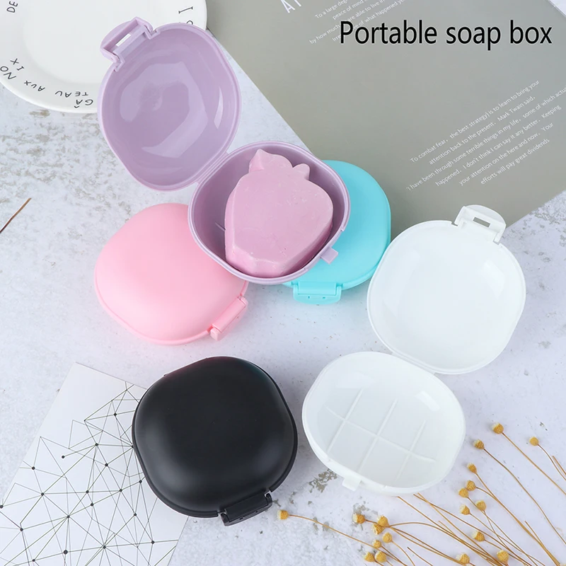 Portable Soap Container Plastic Cases Travel Hiking Solid Holder Eco