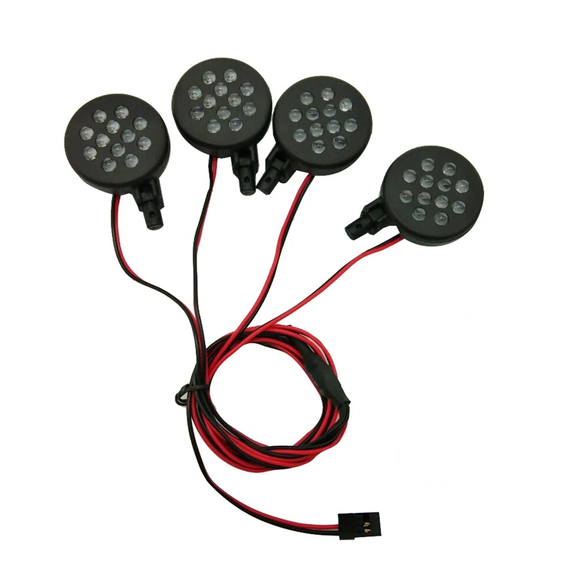 4 LED Lights Receiver Kit Plastic Shell Lotus Headlights for 1/5 HPI BAJA Rovan King Motor 5B RC Car Parts Accessories rc car parts go kart parts