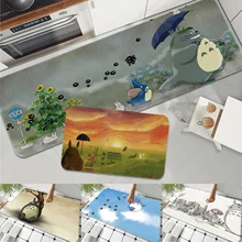 

My Neighbor Totoro Mat Printed Flannel Floor Mat Bathroom Decor Carpet Non-Slip For Living Room Kitchen welcome Doormat carpet