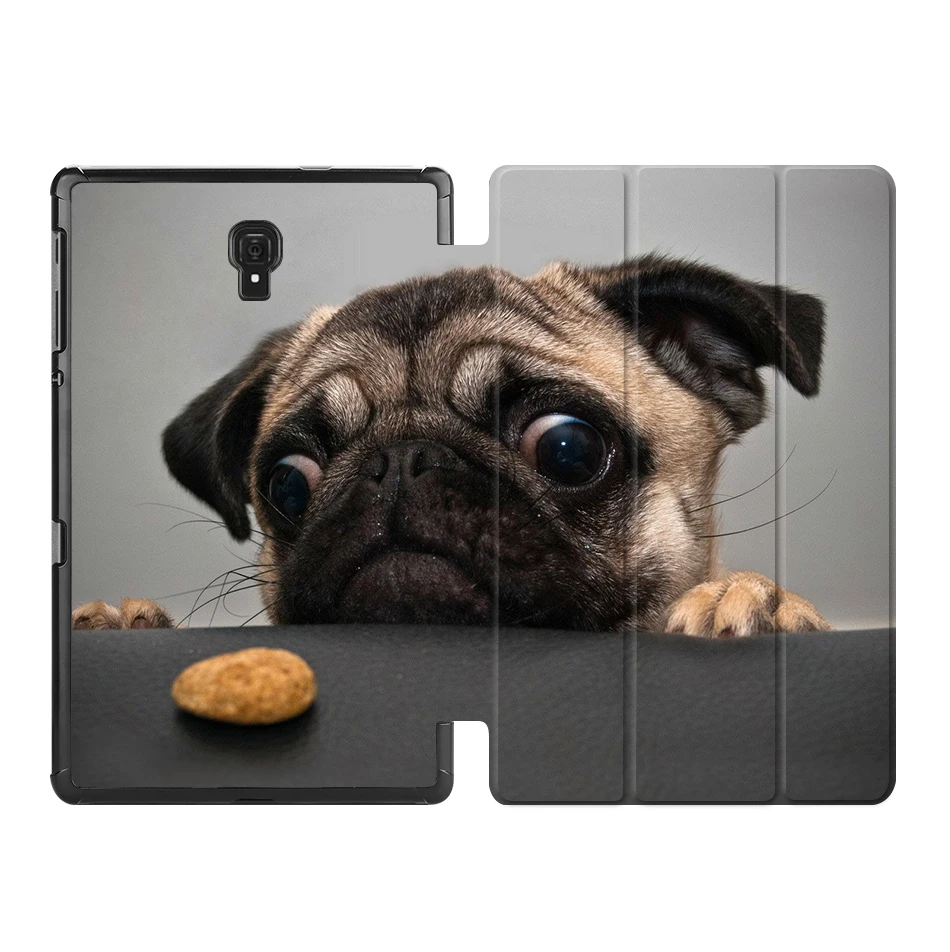 PU001 MTT чехол для планшета с милой собачкой для samsung Galaxy Tab A, 10,5 дюймов, SM-T590, T595, T597, тонкий чехол из искусственной кожи с откидной крышкой и подставкой, защитный чехол - Цвет: PU001