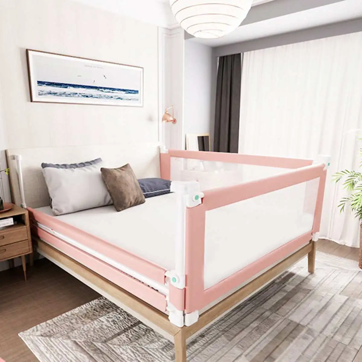 Removable Bed Rail Baby Bed Fence Safety Gate Baby Barrier Children