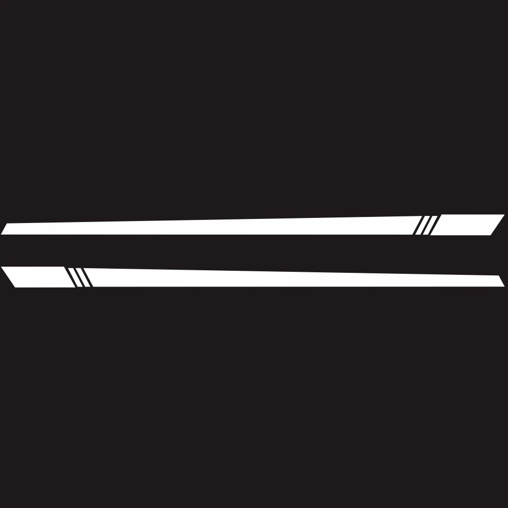 

Car Auto Body Skirt Stickers Decal Sports Racing Stripe Style Strips Accessory