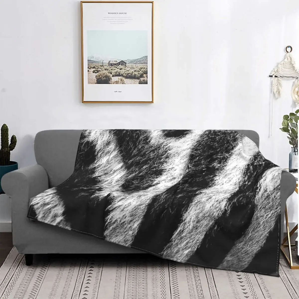 

Zebra Fur Blanket Animal Stripes Pattern Plush Warm UltraSoft Flannel Fleece Throw Blanket For Sofa BedSheet Velvet Picnic Art