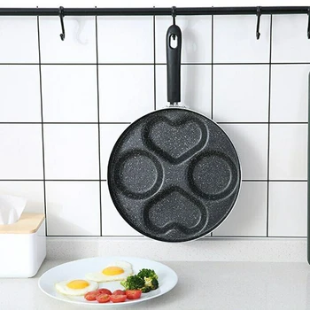 

Non-Stick Egg Frying Pan 3/4 Cup Egg Cooker Pan Multipurpose Pancakes Maker Burger Omelet Cooker DTT88