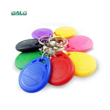 10 pces read & writable rfid tag 125khz proximidade rfid cartão chave fob controle de acesso cartão inteligente cor misturada keyfobs opcional