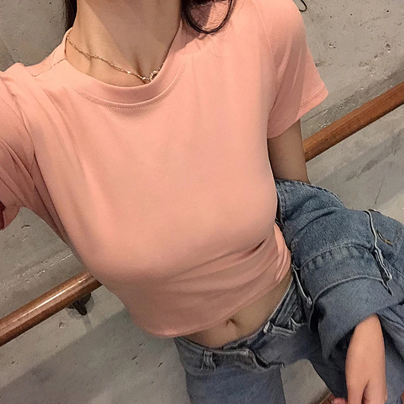 

Camiseta Mujer Roupas Feminina T Shirt Women Top Fashion Summer 2020 Vogue Korean Kawaii Clothes Streetwear Vetement Femme