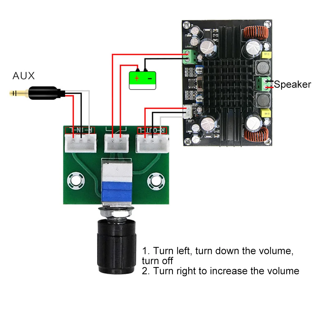 Taidacent B50K Potentiometer Module Volume Adjustment Board Audio Circuit Board in Volume Control Power Amplifier Power Switch