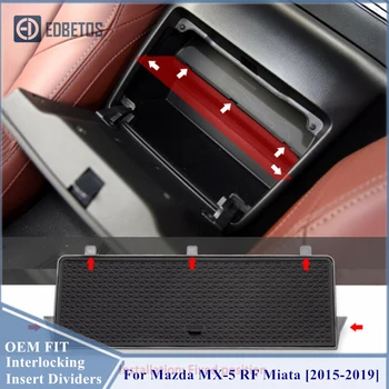 

For Glove Box Organizer Mazda MX-5 RF Miata 2015 2016 2017 2018 2019 Armrest Secondary Storage Center Console Tray For Mazda MX5