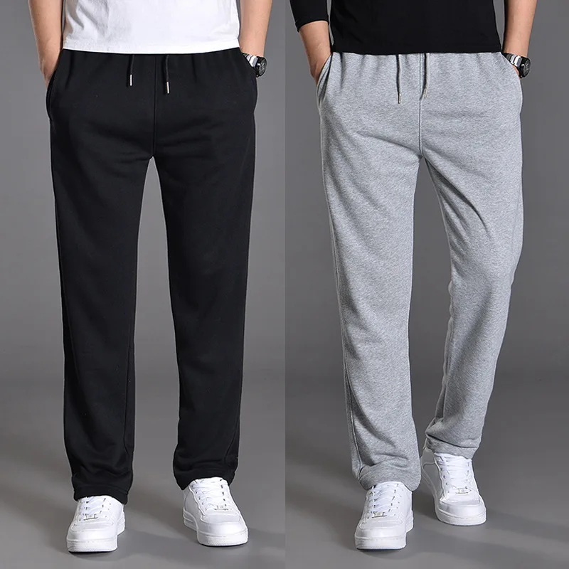 

Athletic Pants Men Loose Straight Casual Pants Spring And Autumn Students Sweatpants Trend Versatile Fat Spring Pants Men's