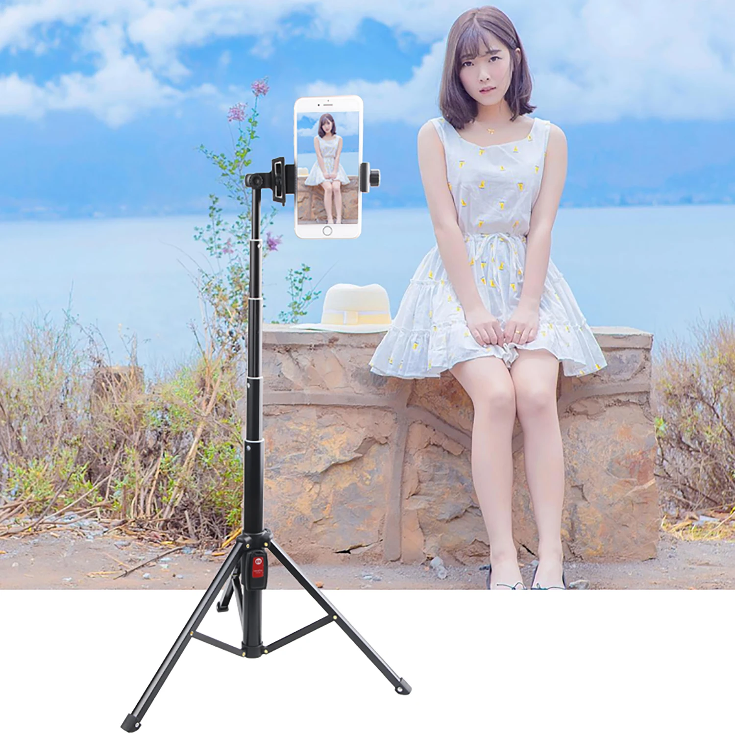 Складной штатив Bluetooth Selfiestick с беспроводным затвором монопод Автопортрет для IPhone Android телефонов экшн-камер