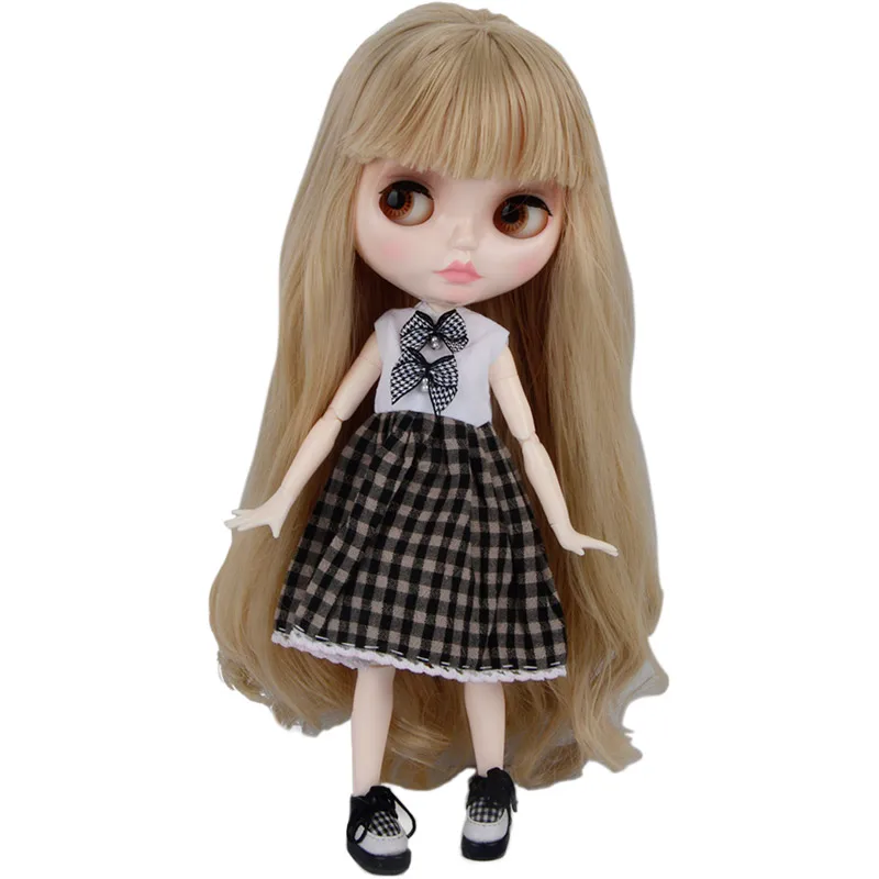 Neo Blyth Doll Customized NBL Shiny Face,1/6 OB24 BJD Ball Jointed Doll Custom Blyth Dolls for Girl, Gift for Collection