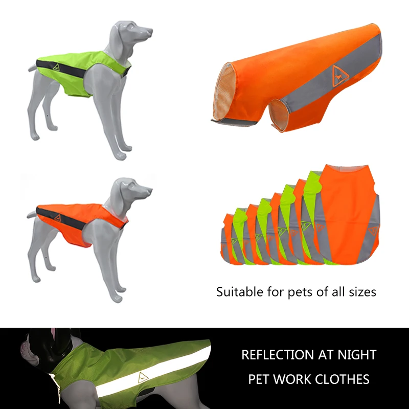

Pet Dog Raincoat Reflective Breathable Dog Vest Jacket For Small Medium Large Dogs Waterproof Clothes Outdoor Pet Jacket