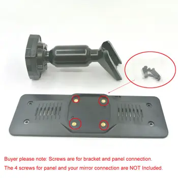

Black Mirror Back Plate Parts Replacement 1pcs For Car DVR Instead Of Strap