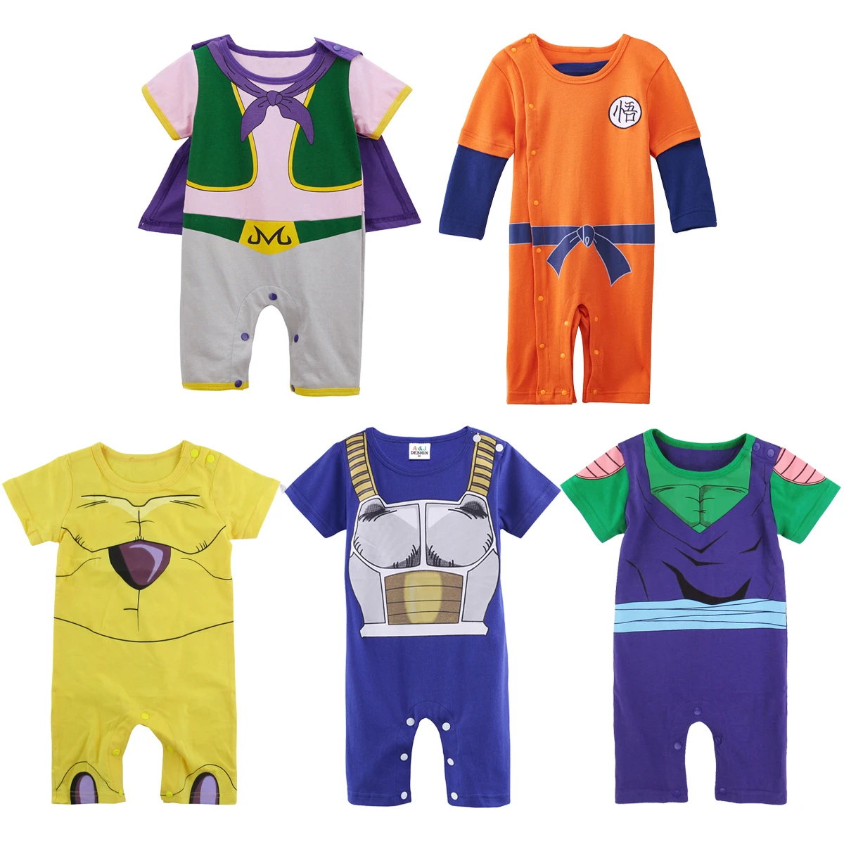 Baby Boys Dragon Ball Z Vegeta Costume Romper Newborn Playsuit Jumpsuit Outfit