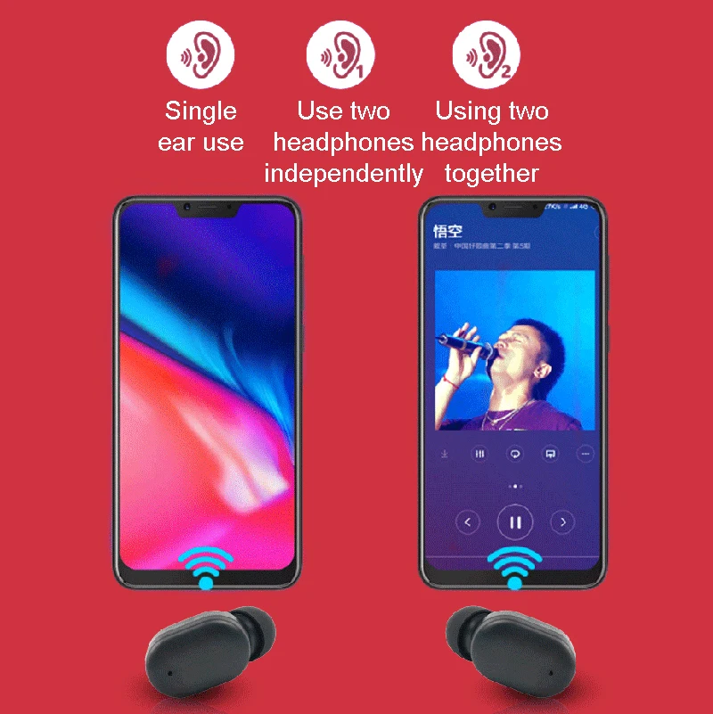 Новинка TWS HiFi Качество звука Bluetooth наушники мини Беспроводные наушники автоматическое подключение Bluetooth гарнитура для всех смартфонов