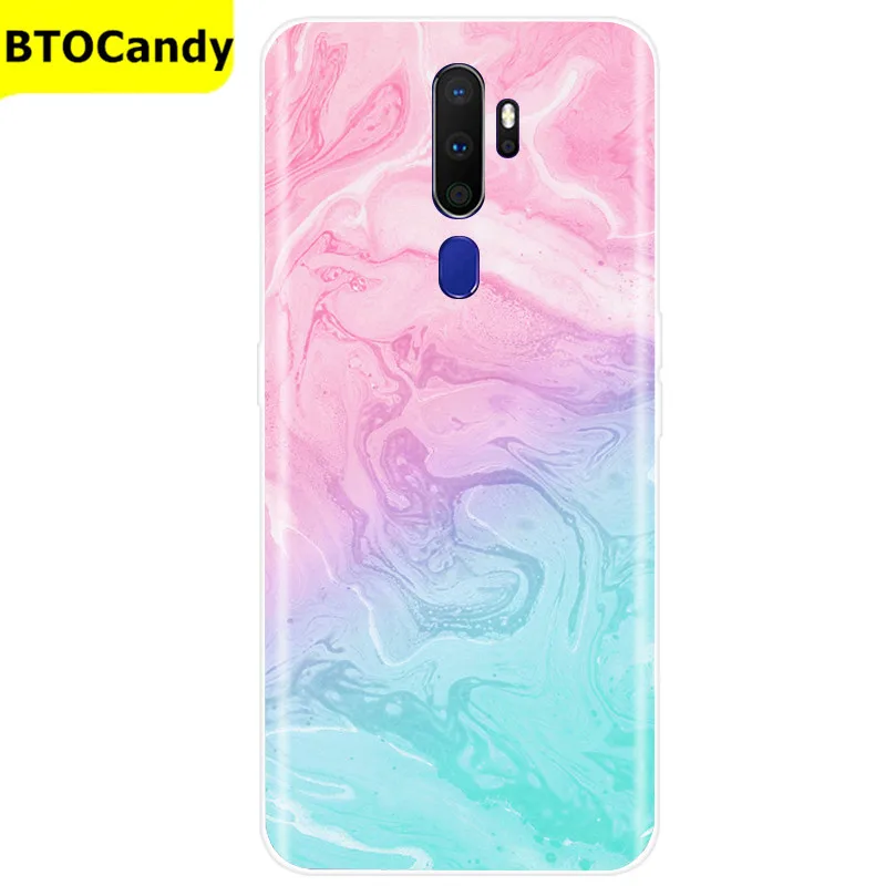 For OPPO A5 2020 Case Soft TPU Silicone Case For OPPO A9 2020 Case Color Pattern Back Cover Coque Fundas OPPO A5 A9 2020 Cases waterproof phone pouch for swimming Cases & Covers