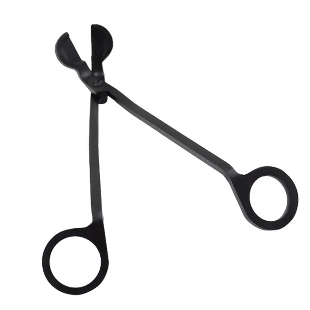 Stainless Steel Candle Trimmer Oil Lamp Trim Scissor Cutter Clipper Tool candle scissors Wicks Holder Home Decoration Black 1
