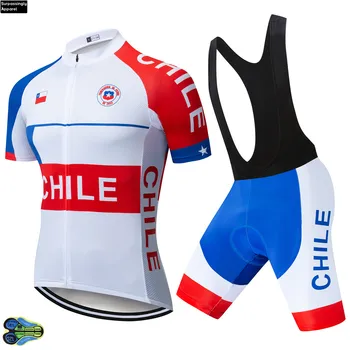 

2020 Pro CHILE National Team Cycling Jersey 12D Gel Bike Shorts Ropa Ciclismo Breathable Summer Bicycling Maillot Bottom Wear