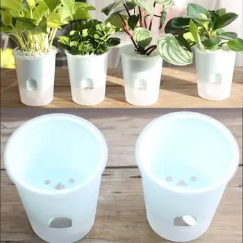 

Suction Cup Plant Pots Planters Flower Pot Wall Planter Automatic Indoor Decor Home Tool Self Watering Hydroponic