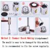 100Sets 36L Aluminum Covered Cloth Fabric Buttons DIY Handmade Metal mold Bread Shape Round FATLIN 6