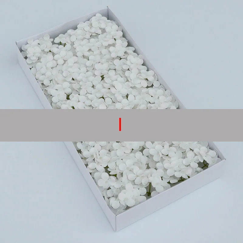 40PCS 1 BOX 40 шт./кор. мыло соцветия гортензии Искусственные Свадебные цветы Декор Поддельные цветы на День святого Валентина вечерние подарки держащие цветы - Цвет: 40PCS 1 BOX