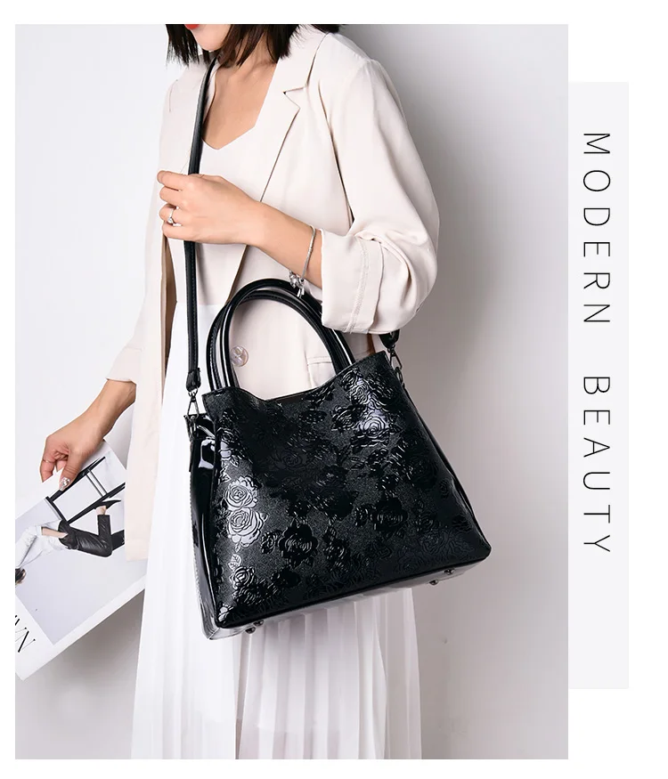 Новинка, комплект из 2 предметов, роскошные сумки, женская сумка, дизайнерская, модный принт, искусственная кожа, Брендовые женские сумки через плечо с кошельком