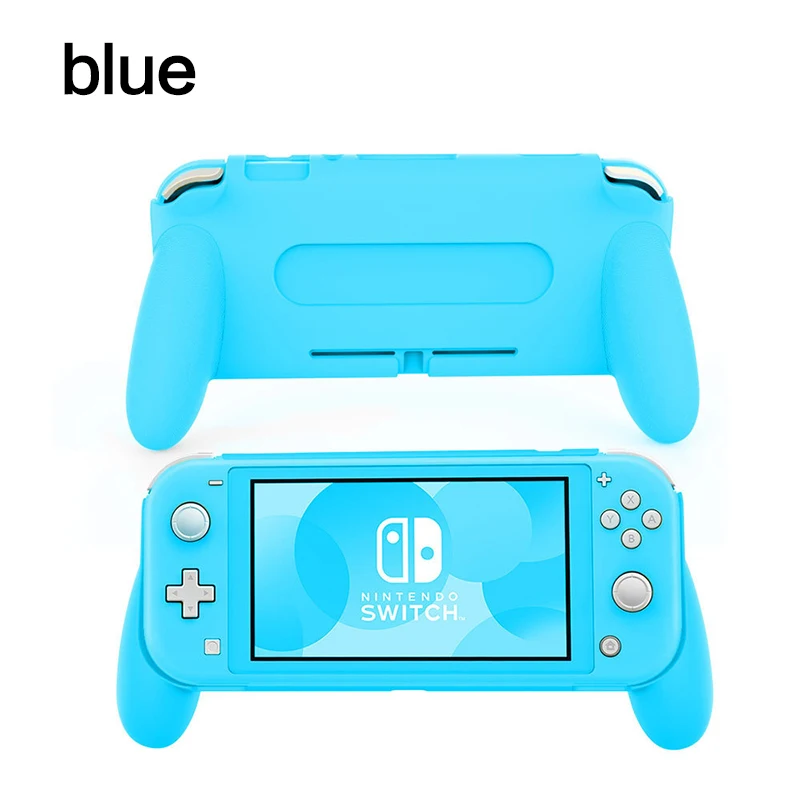 Синий Для nintendo Switch Lite мини-консоль защита рукоятки чехол эргономичная оболочка для nintendo Switch Lite аксессуары для игр - Цвет: Синий