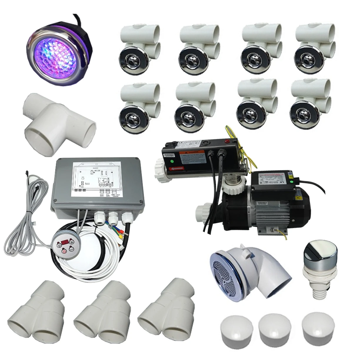 запчасти для джакузи. набор для гидромассажной ванны. пневмокнопка включения гидромассажной ванны дюна, металл, хром. форсунка гидромассажная 0034 emaux. запчасти для гидромассажных ванн.