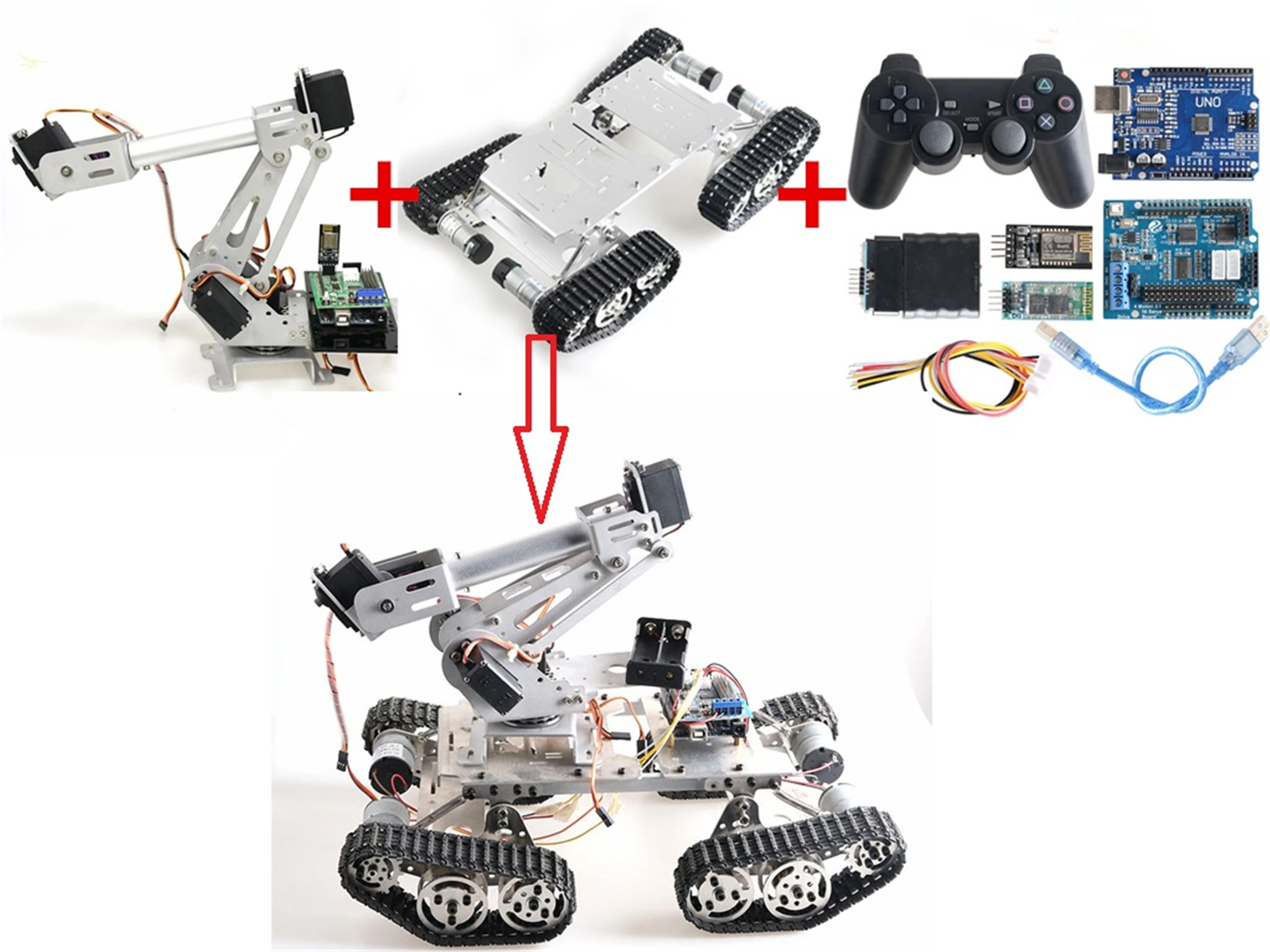 arduino robotic arm bluetooth control