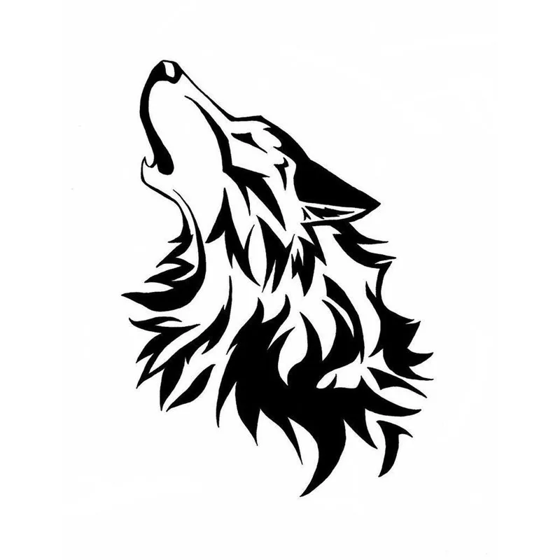

Personality Intoxicated Howling Wolf Car Sticker Windshield Bumper Motorcycle Decal KK Vinyl Cover Scratches Waterproof PVC