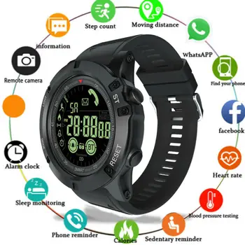 

Waterproof Sports Smart Watch Blood Pressure Heart Rate Monitor Control Photo Long Standby Smartwatch EX17S for iOS Android Hua