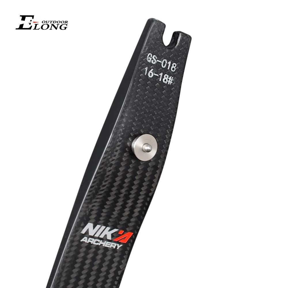 1 Pair for Beginner Shooting NIKA ARCHERY Recurve Limb Set Cornerstone Carbon Fiber Limb 16-30lbs 