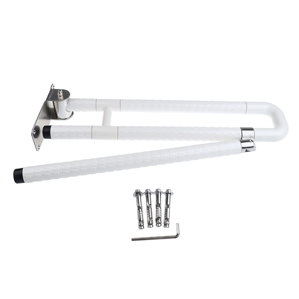 R Shape Folded Bath Safety Grab Handles Disabled Toliet Assistance Bars Handrial for Bathroom Elderly Patients Use