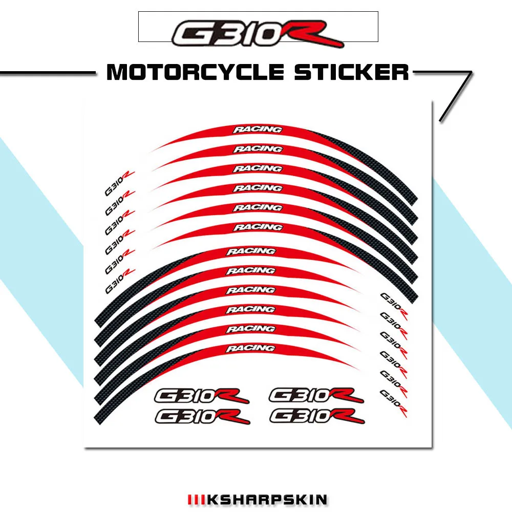 

Водонепроницаемые и светоотражающие наклейки для мотоциклетных колес для BMW G310R