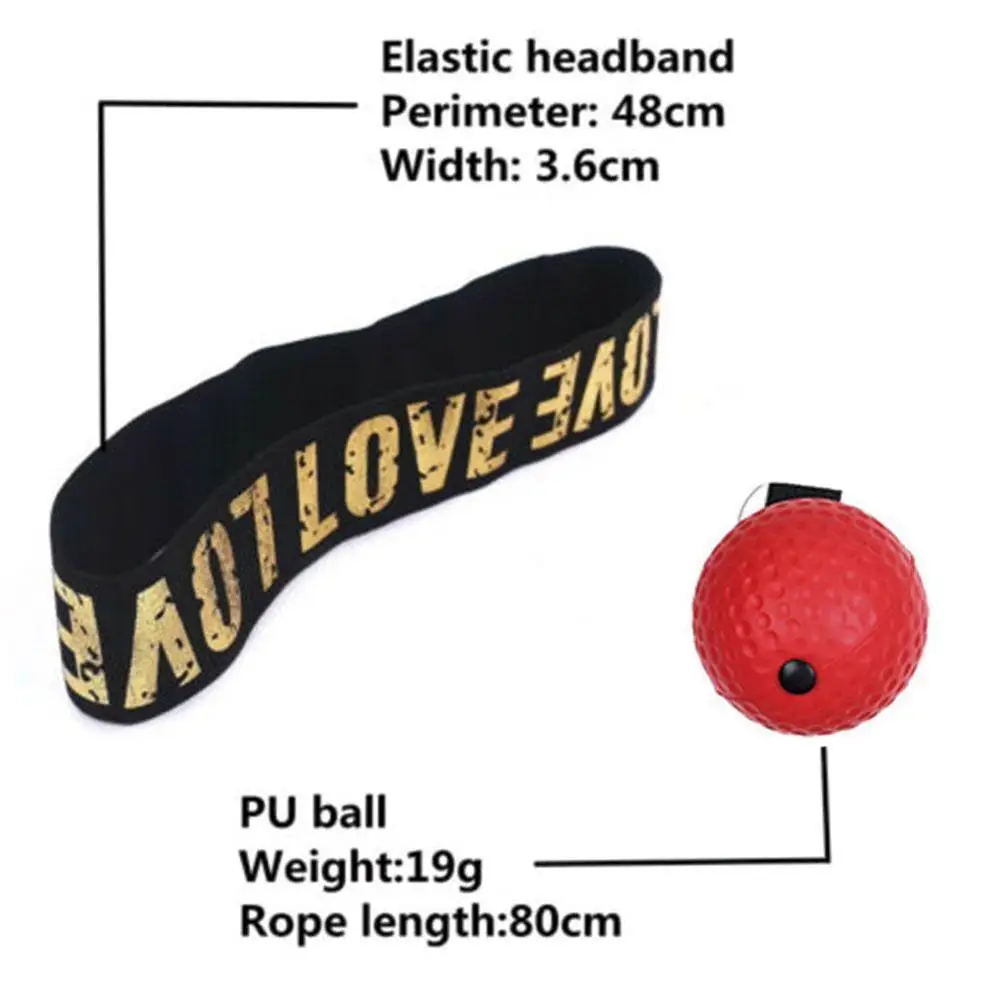Boxing Reflex Speed Punch Ball MMA Sanda Boxer Increase Reaction Force Hand Eye Training Set Stress Boxing Muay Thai Exercise