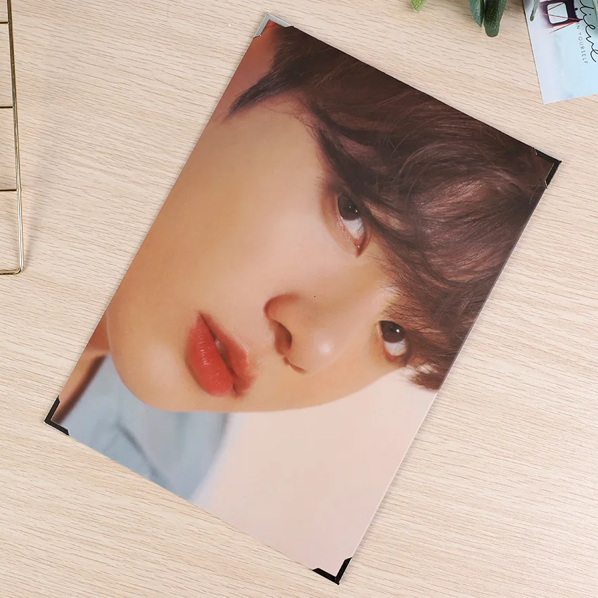 Kpop в стиле группы Bangtan Boys плакат для мальчиков фотокарты фото рамка