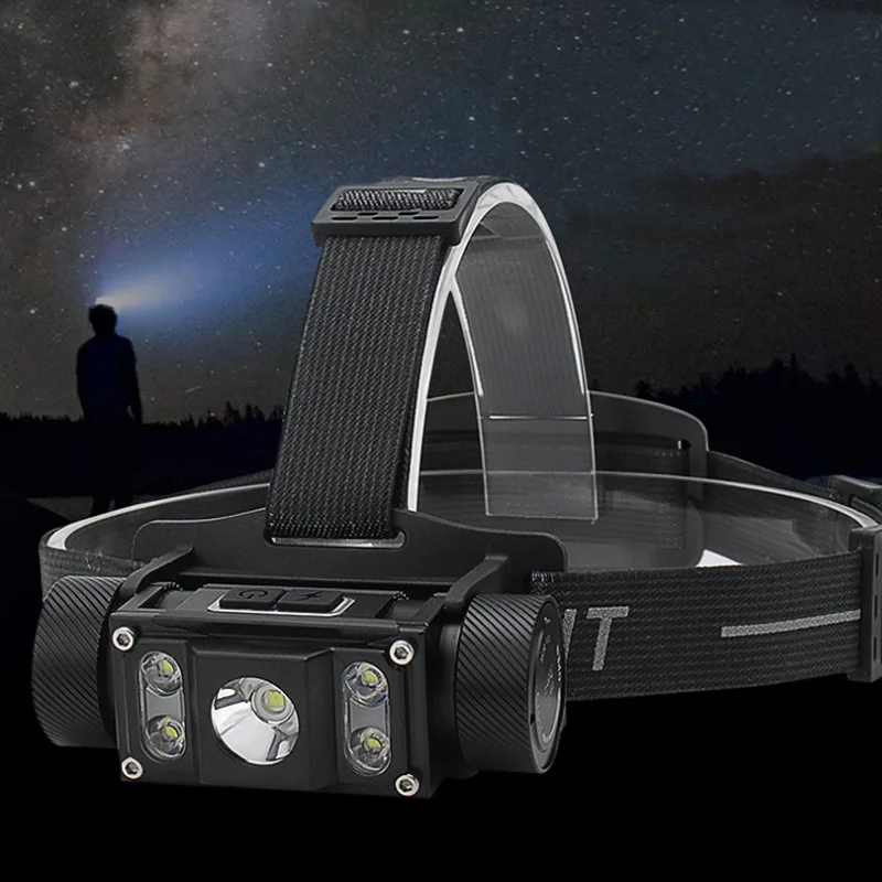 21700 Headlamp USB C Rechargeable LED Head Light 1300lm with Magnet Dual Switch