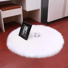 Высококачественный Противоскользящий ковер для столовой, напольный коврик, пушистые коврики, украшение дома, ворсистый 1 шт., круглый ковер для спальни